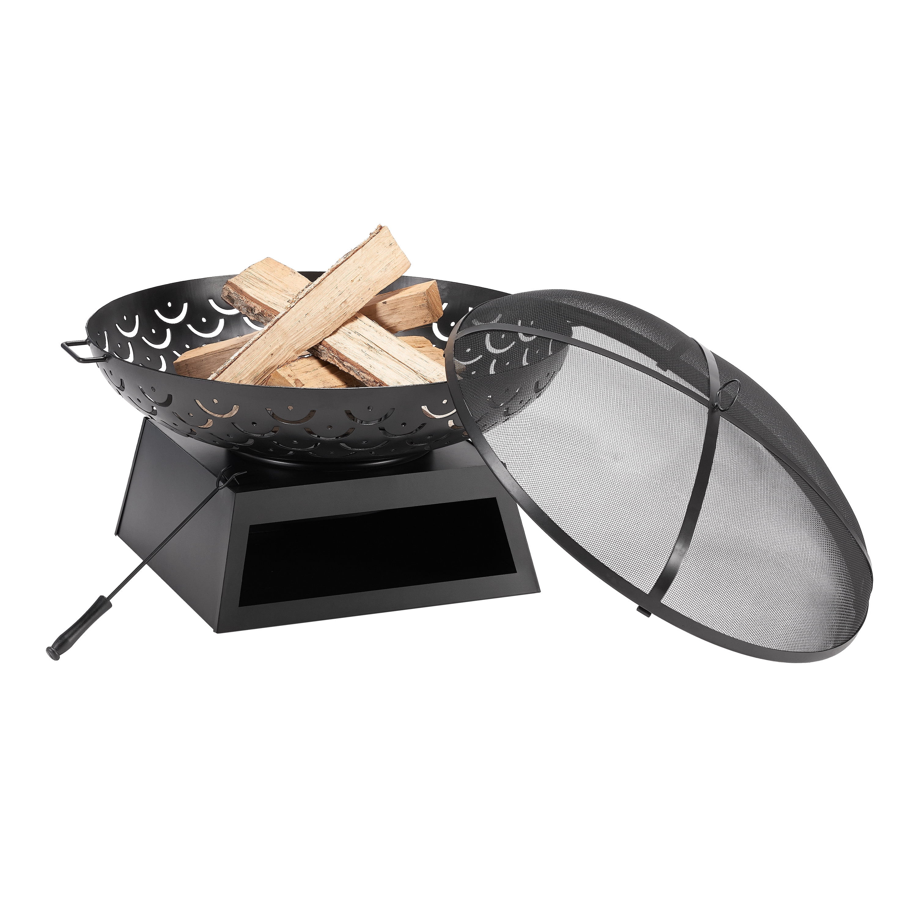 Mainstays 30" Steel Artisan Wood Burning Fire Pit