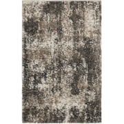 Mainstays 30x46 Neutral Abstract Shag Indoor Accent Rug