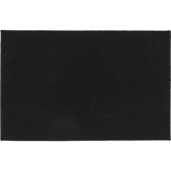 Mainstays 30"x46" Titan Solid Black Durable Indoor Accent Rug