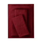 Mainstays 3-Piece 300 Thread Count Luscious Merlot CVC Cotton Blend Bed Sheet Set, Twin/Twin XL
