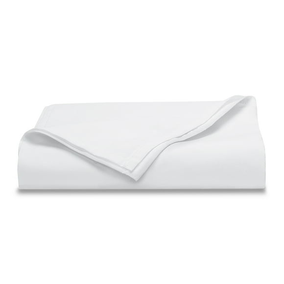 Mainstays 300 Thread Count Easy Care Percale Flat Sheet, Arctic White, Twin/Twin XL
