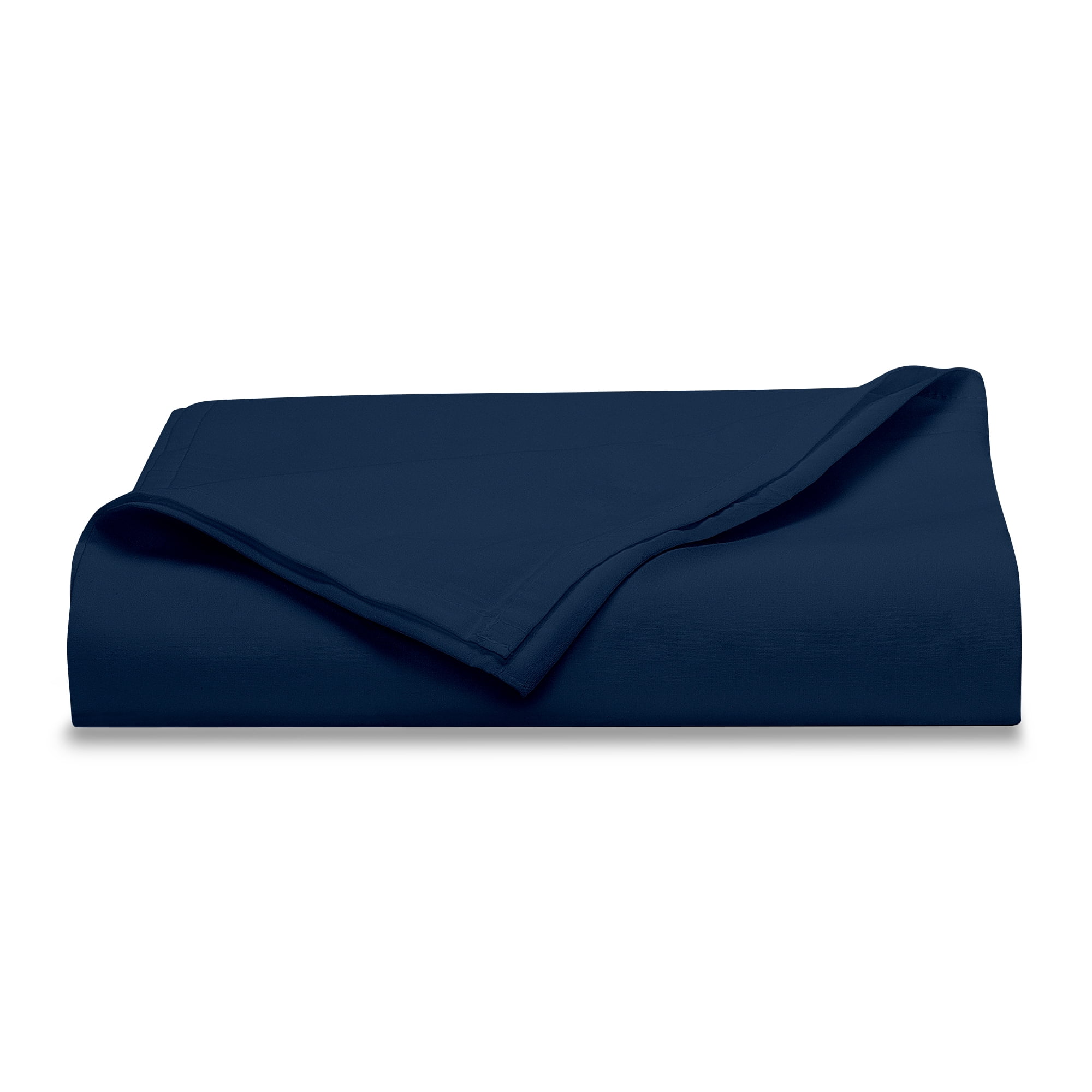 Mainstays 300 Thread Count Easy Care Percale Flat Sheet, Blue Cove, Twin/Twin XL