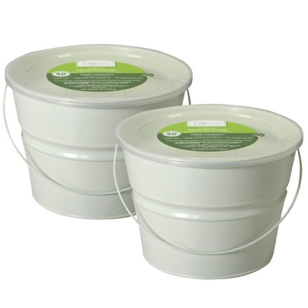Mainstays 30oz Off-White, Ivory Outdoor Citronella Bucket Candle (2 Pack)