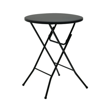 Mainstays 31" Round High-Top Folding Table, Black