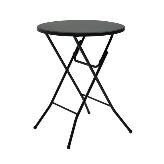 Mainstays 31" Round High-Top Folding Table, Black