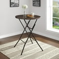 thumbnail interactive-video image 1 of Mainstays 31" Round High-Top Folding Table, Walnut, 1 of 7