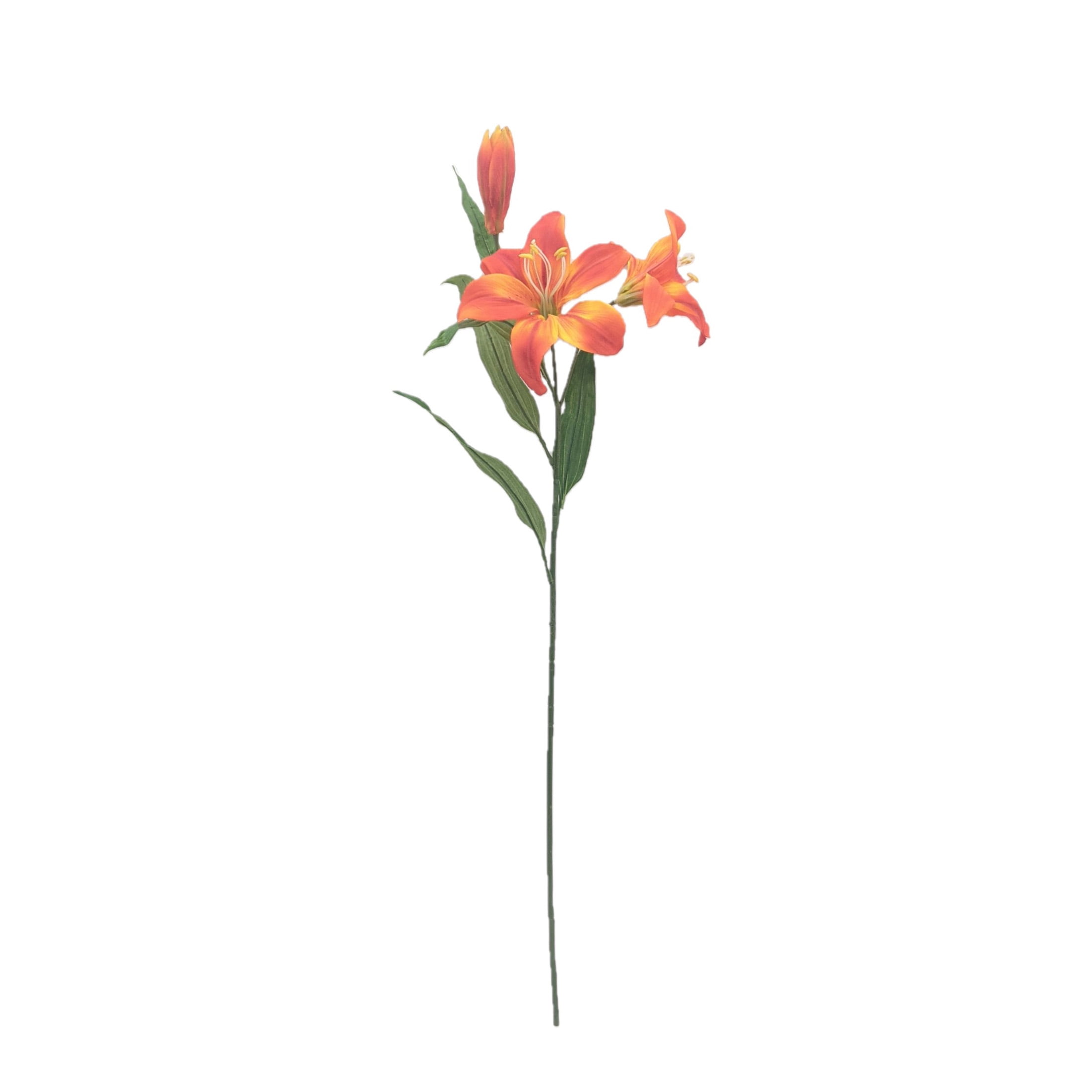 Mainstays 31 in Tall Artificial Orange Tiger Lily Flower Stem, Indoor