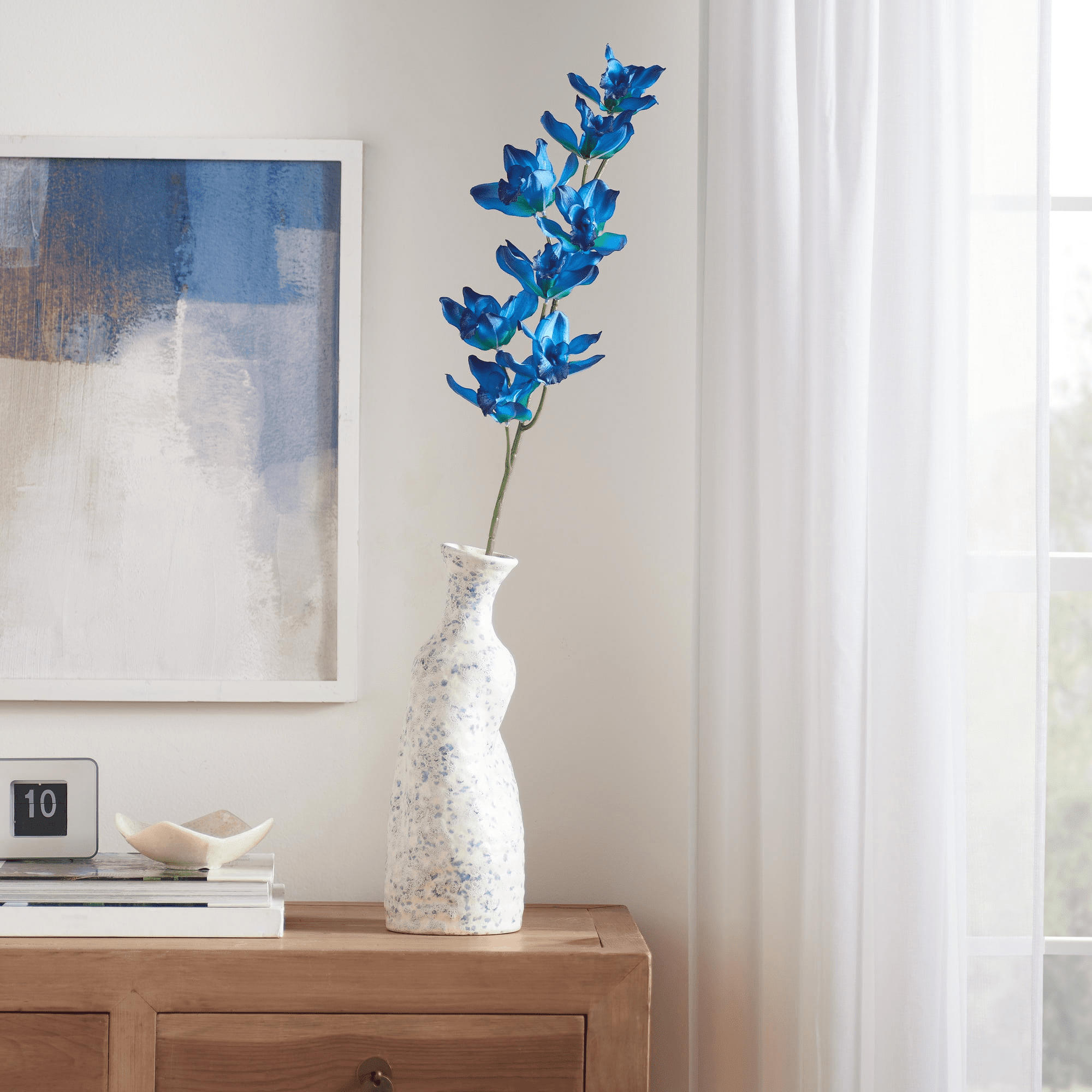 Mainstays 32" Artificial Blue Cymbidium Orchid Stem