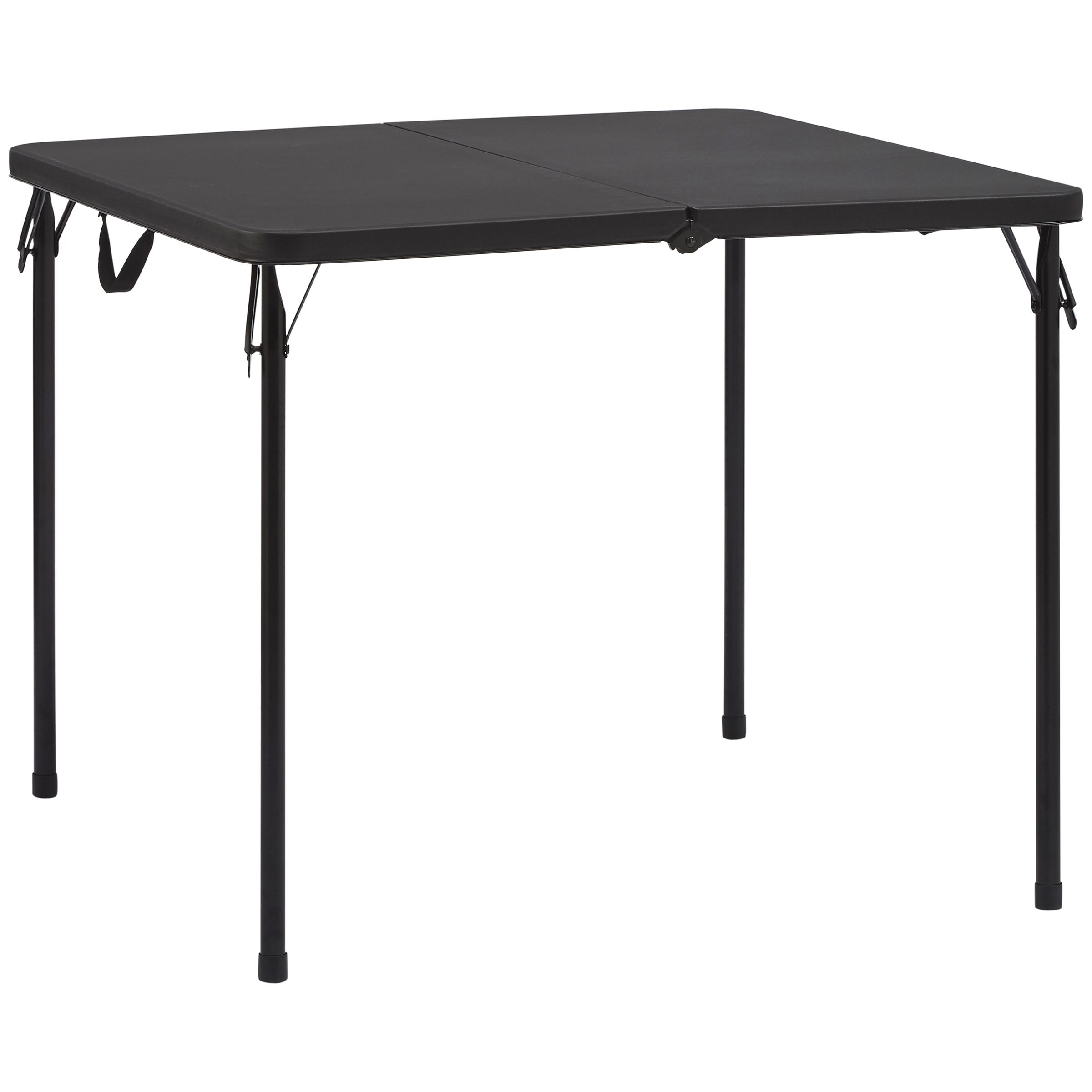 Mainstays 34" Square Centerfold Folding Table, Black