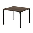 thumbnail image 1 of Mainstays 34inch Straight Top Folding Table, Card Table, Deep Walnut, 1 of 9