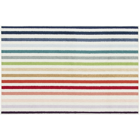Mainstays Rainbow Stripe Indoor Area Rug, 36"x56"