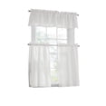 thumbnail image 1 of Mainstays 3 Pieces Waffle Weave Tier Set Arctic White, BCI Cotton, Polyester, Recycled Poly, 56"W x 14"L, Indoor Curtain, Adult, 1 of 6