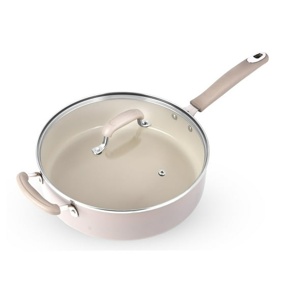 Mainstays 4.7QT Jumbo Cooker with Lid Heavy Gauge Ceramic