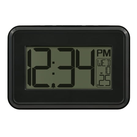 Mainstays 4.90" Digital Table and Wall Clock with 12-Hour Display and Alarm