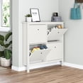 Mainstays 4 Bin Shoe Storage Cabinet, White - Walmart.com