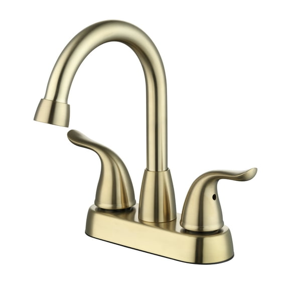 Mainstays 4" Centerset Bathroom Faucet in Matte Gold