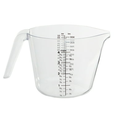 Mainstays 4-Cup Large Spout Plastic Measuring Cup, 32 oz, Clear