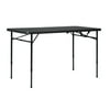 Mainstays 4 Foot Fold-in-Half Adjustable Folding Table, Rich