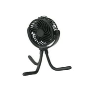 Mainstays 4" New 3-speed Portable Rechargeable Fan with Flexible Tripod and Digital Display, Black