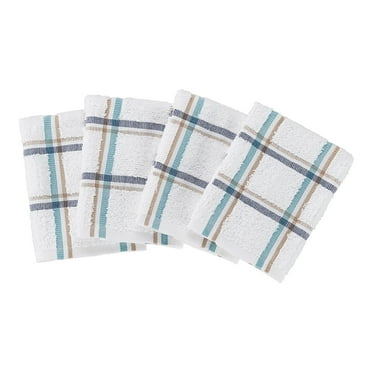 Mainstays 4-Pack 12”x12” Woven Kitchen Dish Cloth Set, Multi