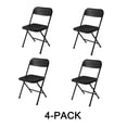 thumbnail interactive-video image 1 of Mainstays Banquet Resin Folding Chair, Black, Set of 4, 1 of 10