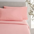 thumbnail image 1 of Mainstays 4-Piece 300 Thread Count Easy Care Percale Bed Sheet Set, Blush, King, 1 of 5