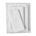 thumbnail image 1 of Mainstays 4-Piece 300 Thread Count Silver Stripe Cotton Blend Bed Sheet Set, Queen, 1 of 9