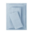 thumbnail image 1 of Mainstays 4-Piece 300 Thread Count Solid Placid-Blue CVC Cotton Blend Bed Sheet Set, Full , Adult / Teen, 1 of 5