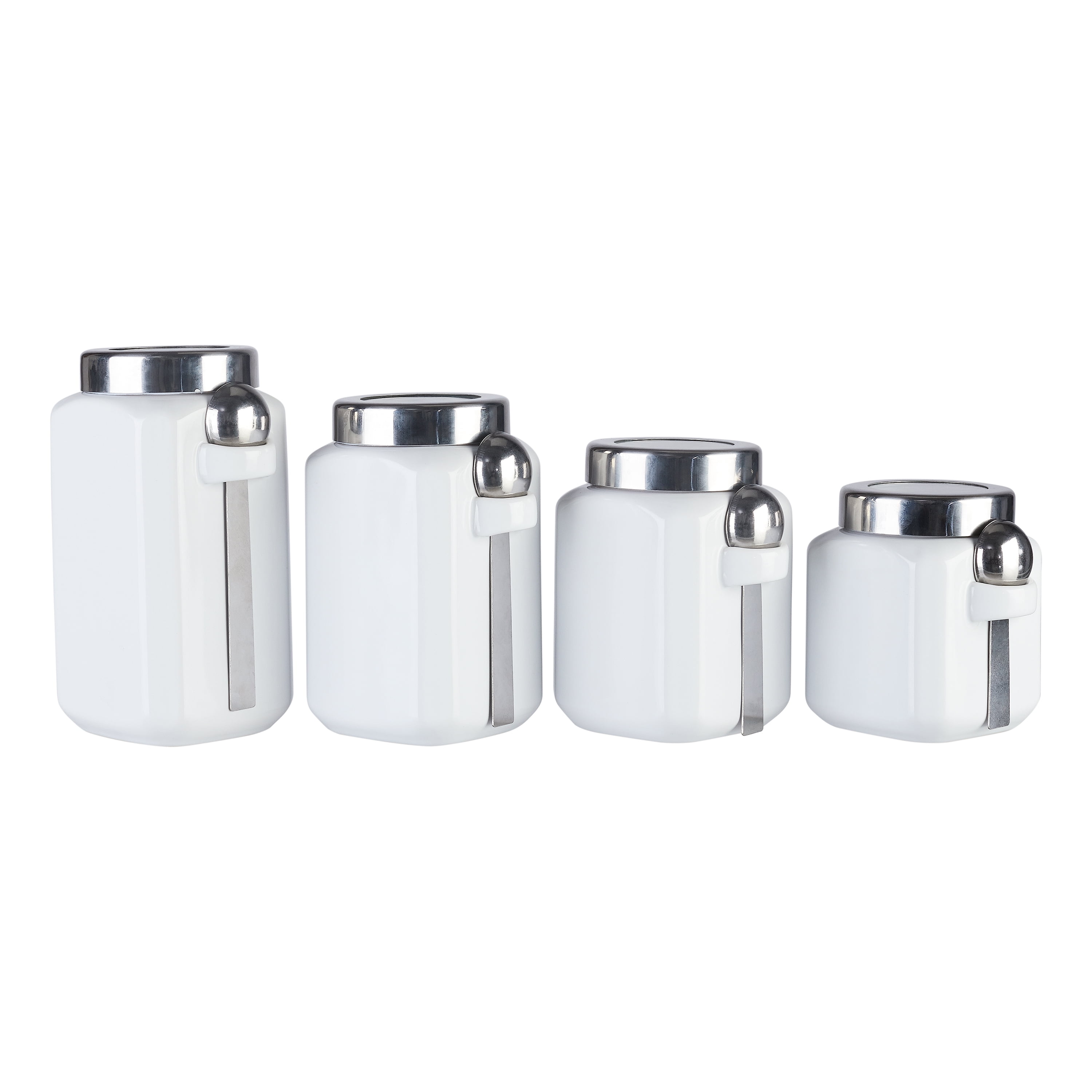 Oggi Acrylic Canister Set with Spoons (4 Pieces) - Walmart.com