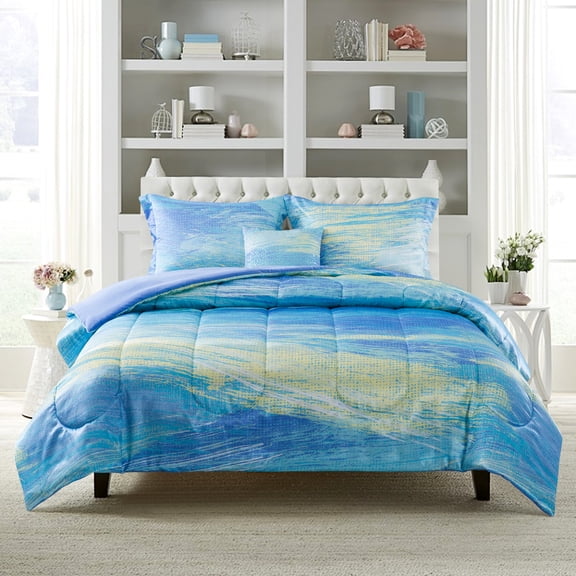 Mainstays 4 Piece Comforter Sets, Full/Queen