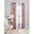 thumbnail image 1 of Mainstays 4 Piece Embroidered Curtain Panel Set, 27.5" x 84", Rose Scroll, 1 of 2