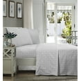 thumbnail image 1 of Mainstays 4-Piece Gray Medallion Microfiber Sheet Set, Full- Ultra Soft, 1 of 7