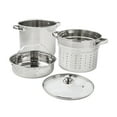 thumbnail interactive-video image 1 of Mainstays 4-Piece Stainless Steel 8 qt Cooker Multipot Set, 1 of 16
