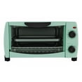 Mainstays 4Slice Toaster Oven, Classic Mint