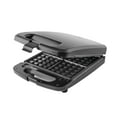 thumbnail image 1 of Mainstays 4 Slice Waffle Maker, Removable Plates, Black Matte, Model MS8400778514-1, 1 of 9
