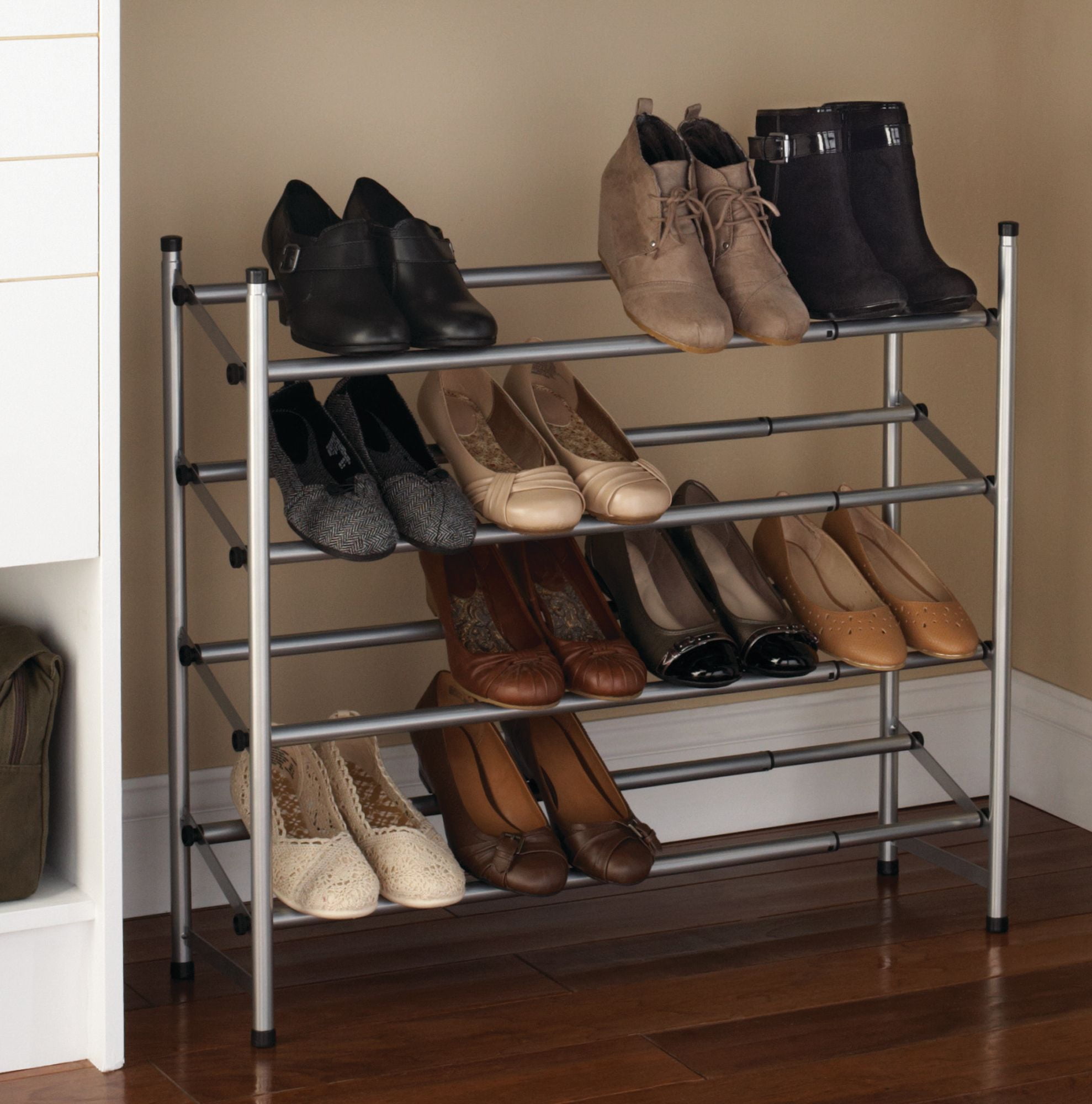 Mainstays 4 Tier Shoe Rack