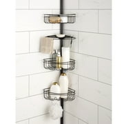 Mainstays 4 Tier Steel Tension Pole Shower Caddy with 3 Baskets & Soap Tray Shelf, Oil-Rubbed Bronze