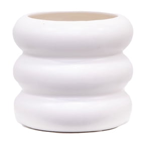 Mainstays 4 in White Ceramic Bubble Planter