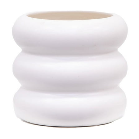 Mainstays 4" White Ceramic Bubble Planter