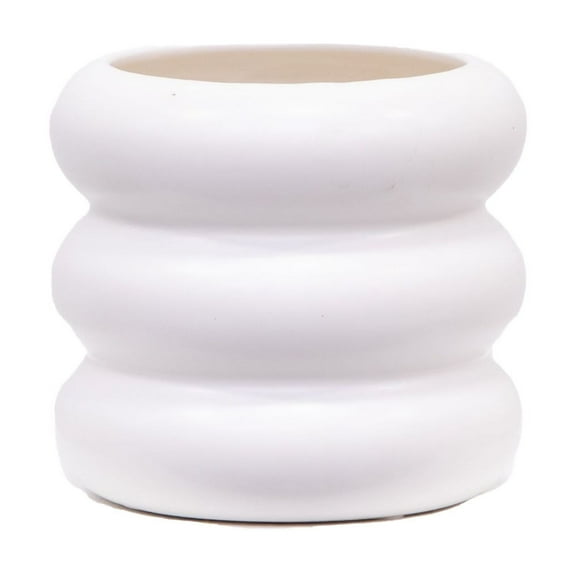 Mainstays 4" White Ceramic Bubble Planter