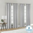 thumbnail image 1 of Mainstays 4 of a Kind Blackout Curtain Panels, Set of 4, Gray, 28" W x 84" L, 1 of 8