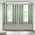 thumbnail image 1 of Mainstays Blackout Curtain Panels, Set of 4, Soft Sea, 28 in W x 63 in L, 1 of 6