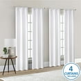 thumbnail image 1 of Mainstays 4 of a Kind Blackout Curtain Panels, Set of 4, White, 28" W x 95" L, 1 of 8