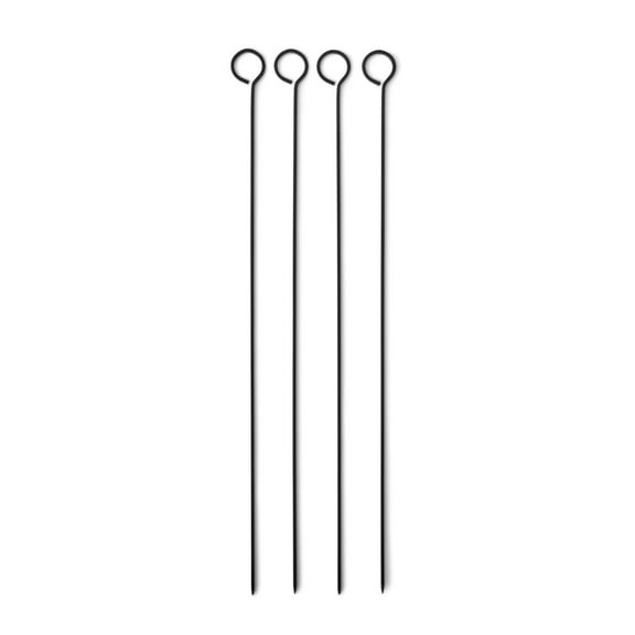 Mainstays 4 pack Metal Non-Stick BBQ Skewers, Black