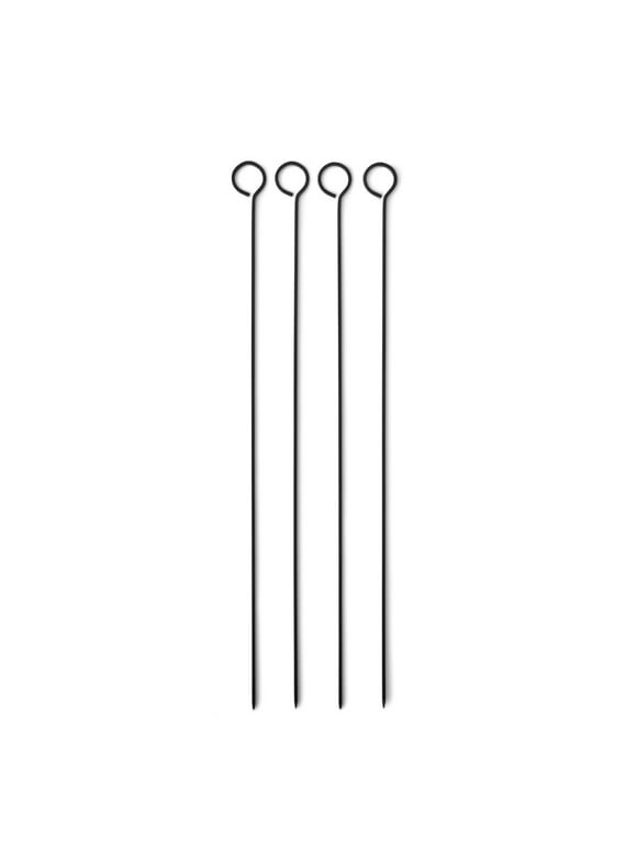 Mainstays 4 pack Metal Non-Stick BBQ Skewers, Black