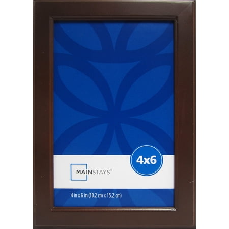 Mainstays 4" x 6" Brown Stepped Frame