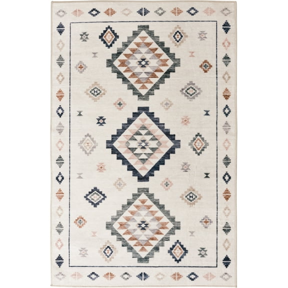 Mainstays Southwestern Faux Fur Indoor Rug, 4'x5'6"