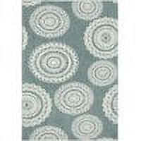 Mainstays 4'x6' Teal Medallion Shag Indoor Area Rug