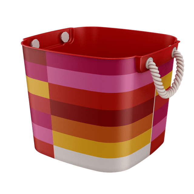 Shop Mainstays 40Liter Flexible Tub with Rope Handles Stripes