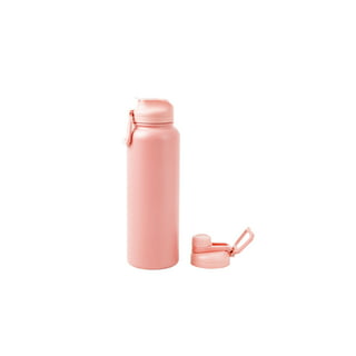 Built 16 fl oz Acrylic Bottle Dualid Flip-top Leakproof Chug with Straw  Pink 